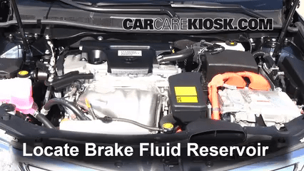 2012-2014 Toyota Camry Brake Fluid Level Check - 2012 Toyota Camry